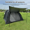 Outdoor Automatic Portable Tent – Fake Double-Layer, Quick Open & No-Setup for Camping, Beach, Car Tail